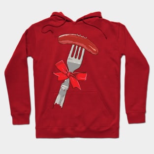 sausage and fork Hoodie